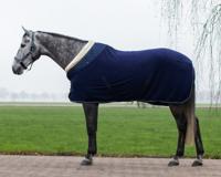 Zweetdeken Qhp Brilliance, 215 cm in donkerblauw - thumbnail