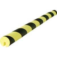 VISO PU 208 NJ Beschermprofiel met sleuf Zwart, Geel (Ø x l) 40 mm x 750 mm - thumbnail
