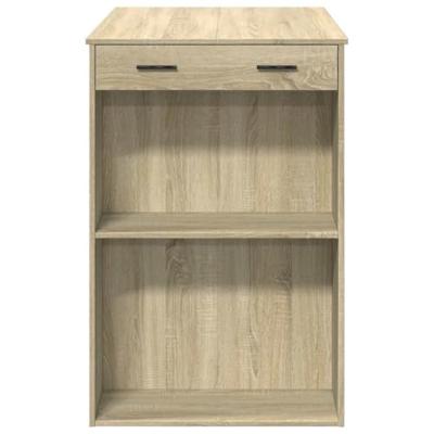 Bartafel 102x70x103,5 cm bewerkt hout sonoma eikenkleurig
