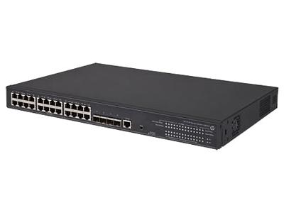 Hewlett Packard Enterprise FlexNetwork 5130 24G Poe+ 4SFP+ (370W) EI Managed L3 Gigabit Ethernet (10/100/1000) Zwart 1U Power Over Ethernet (Poe)