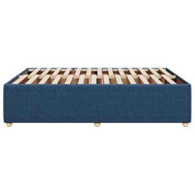 Bedframe zonder matras stof blauw 160x200 cm