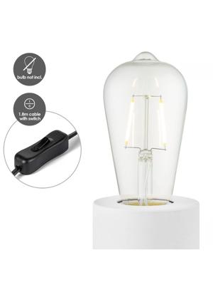 Light depot - tafellamp Dry 10 rond - wit - Outlet