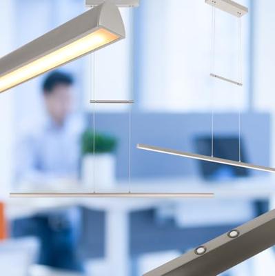 Steinhauer RVS hanglampProfilo in hoogte verstelbaar - 3317ST