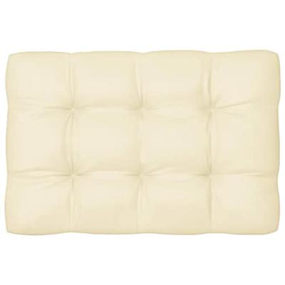 VidaXL Palletkussens 5 st stof crèmekleurig