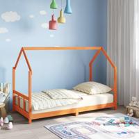 Kinderbedframe massief grenenhout wasbruin 90x190 cm - thumbnail