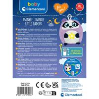 Clementoni baby twinkle twinkle kleine panda paars knuffel nachtlamp - thumbnail