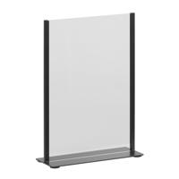 Kaarthouder europel zwart metaal met acryl bord a4 - thumbnail