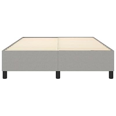 Boxspringframe stof lichtgrijs 140x190 cm