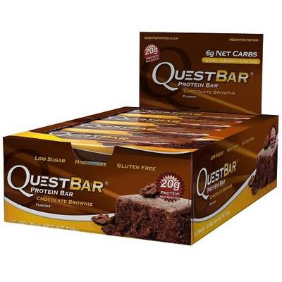 Quest Nutrition Quest Bars, Chocolate Brownie, 12x60g