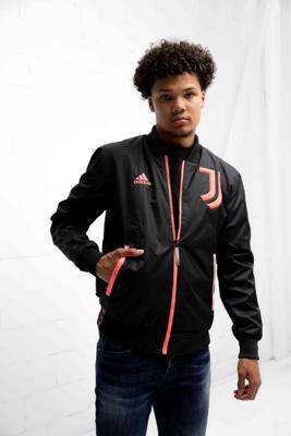 Juventus Bomber Jas Heren Zwart/Roze - Maat L - Kleur: ZwartRoze | Soccerfanshop