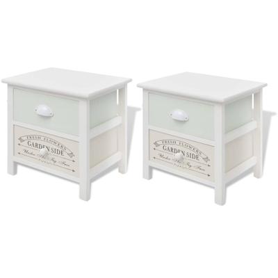Nachtkastjes Franse stijl 2 st hout
