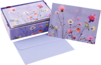 Lavender Wildflowers Notitiekaarten 14 stuks - thumbnail