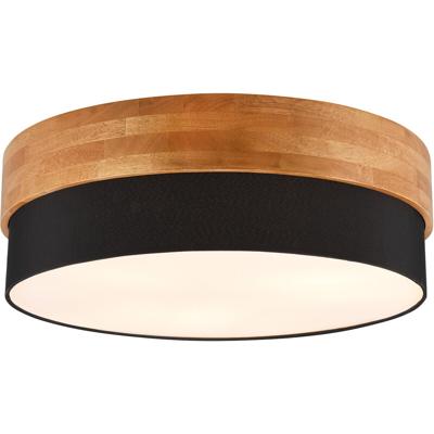 LED Plafondlamp - Plafondverlichting - Trion Sella - E14 Fitting - 3-lichts - Rond - Mat Nikkel/Zwart - Aluminium