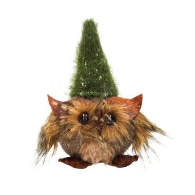 Deurstopper uil Hedwig groen 21 cm | 12 stuks