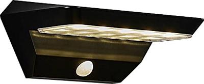 Buitenlamp gevelverlichting solar zwart zonnepaneel en sensor Nordlux Agena 22 cm