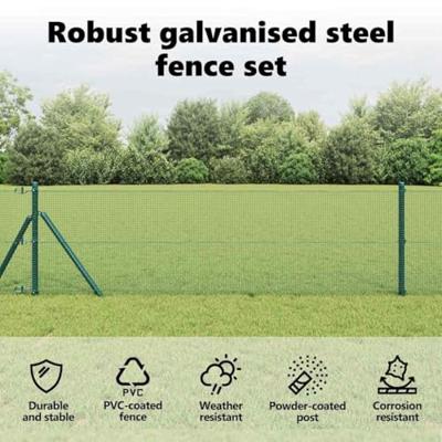 VidaXL Afrasteringspaal groen 50 x 0,4 m (12 x 12 mm gaas)