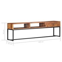 Tv-meubel 160x30x45 cm massief sheeshamhout - thumbnail