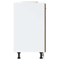 Keuken onderkast "Porto" bewerkt hout bruin eikenkleur - thumbnail