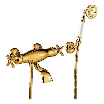 Badmengkraan Tres Clasic Opbouw Incl Handdouche Goud Tres Badmengkraan Tres Clasic Opbouw Incl Handdouche Goud Tres