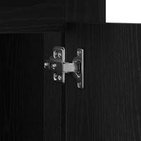 Bureau met lade Zwart eiken 50 x 115 x 75 cm Bewerkt hout - thumbnail