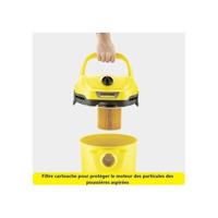 Nat- en droogzuiger KARCHER WD 2 Plus V-15/4/18 C - Polypropyleen tank 15 L - 1000W (Blowerfunctie) - thumbnail