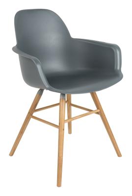 Zuiver Albert Kuip armstoel Dark Grey