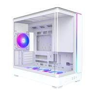 Montech king 15 pro midi tower behuizing (wit | 2x usb-a | 1x usb-c | rgb | window) - thumbnail
