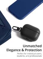 Mujjo Echelon Leather AirPods Pro (1 & 2) Case Black - thumbnail