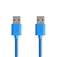 Nedis ccgp61000bu20 usb 3.0-kabel a male - a male 2,0 m blauw - thumbnail