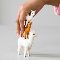 Schleich Wild Life - Alpacafamilie speelfiguur - thumbnail
