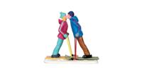 Lemax first ski date kerstdorp figuur type 2 Vail Village 2014 - thumbnail