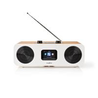 Internetradio | Tafelmodel | Bluetooth® / Wi-Fi | DAB+ / FM / Internet | 2.4 " | Kleurenscherm | 34 W | Afstandbestuurbaar | App-gestuurd | Wekker | Bruin / Wit - thumbnail