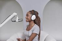 Rode PODMICW Spraakmicrofoon Statief Zendmethode:Kabelgebonden Incl. windkap XLR Kabelgebonden Wit - thumbnail