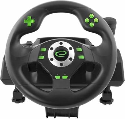 Esperanza EGW101 game controller Stuur Playstation,Playstation 3 Digitaal USB Zwart, Groen