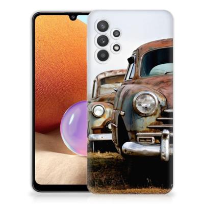 Samsung Galaxy A32 4G | A32 5G Enterprise Editie | Siliconen hoesje | met foto Vintage Auto