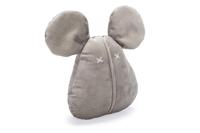 Designed By Lotte muis Adio velvet grijs hondenspeelgoed 20x18,8x7cm - thumbnail