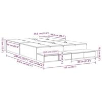 Opbergbedframe Sonoma Eiken 236.5 x 160 x 31.5 cm Bewerkt hout - thumbnail