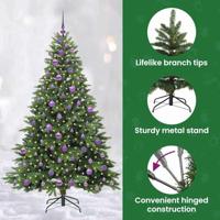 Kunstkerstboom met 300 LED met standaard Groen 180 cm PE en PVC - thumbnail