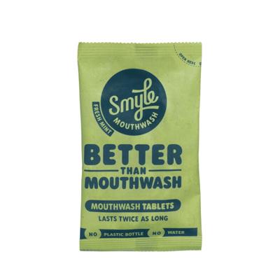 Smyle Mondwater tabs - fresh mint - refill 50st.