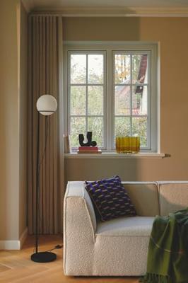 Nordlux VloerlampWilson zwart met wit - 2412594003