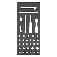 Bahco Foaminlay Fit&Go 1/3 met doppen en toebehoren 1/4" - 35-delig - FF1E2006 - thumbnail