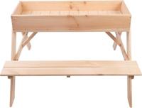 Picknicktafel met zandbak voor kinderen - thumbnail