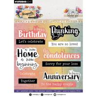 Studio Light • hazel eaton sticker paper pad sentiments dragonfly dreams 105x148x3mm 20 sheets - thumbnail