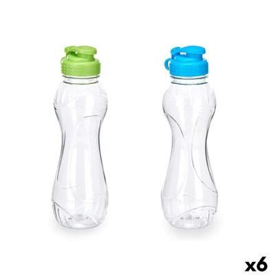Veldfles Leknes Blauw Groen Polypropyleen Polyethyleentereftalaat (PET) 600 ml (6 Stuks)