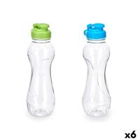 Veldfles Leknes Blauw Groen Polypropyleen Polyethyleentereftalaat (PET) 600 ml (6 Stuks) - thumbnail