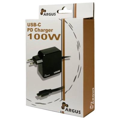 Inter-Tech PD-2100 USB-oplader 100 W Zwart Binnen