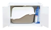 Trixie 40233 Kattenhuis voor kattenbak, XL, 75 × 51 × 53 cm, wit - thumbnail