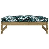 Tuinvoetenbank 120x80 cm gempregneerd grenenhout - thumbnail