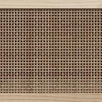 Tv-meubel 105x30x40 cm massief grenenhout en rattan zwart - thumbnail