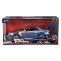Jada Fast and Furious Brians 2002 Nissan Skyline GT-R R34 - 1:24 - thumbnail